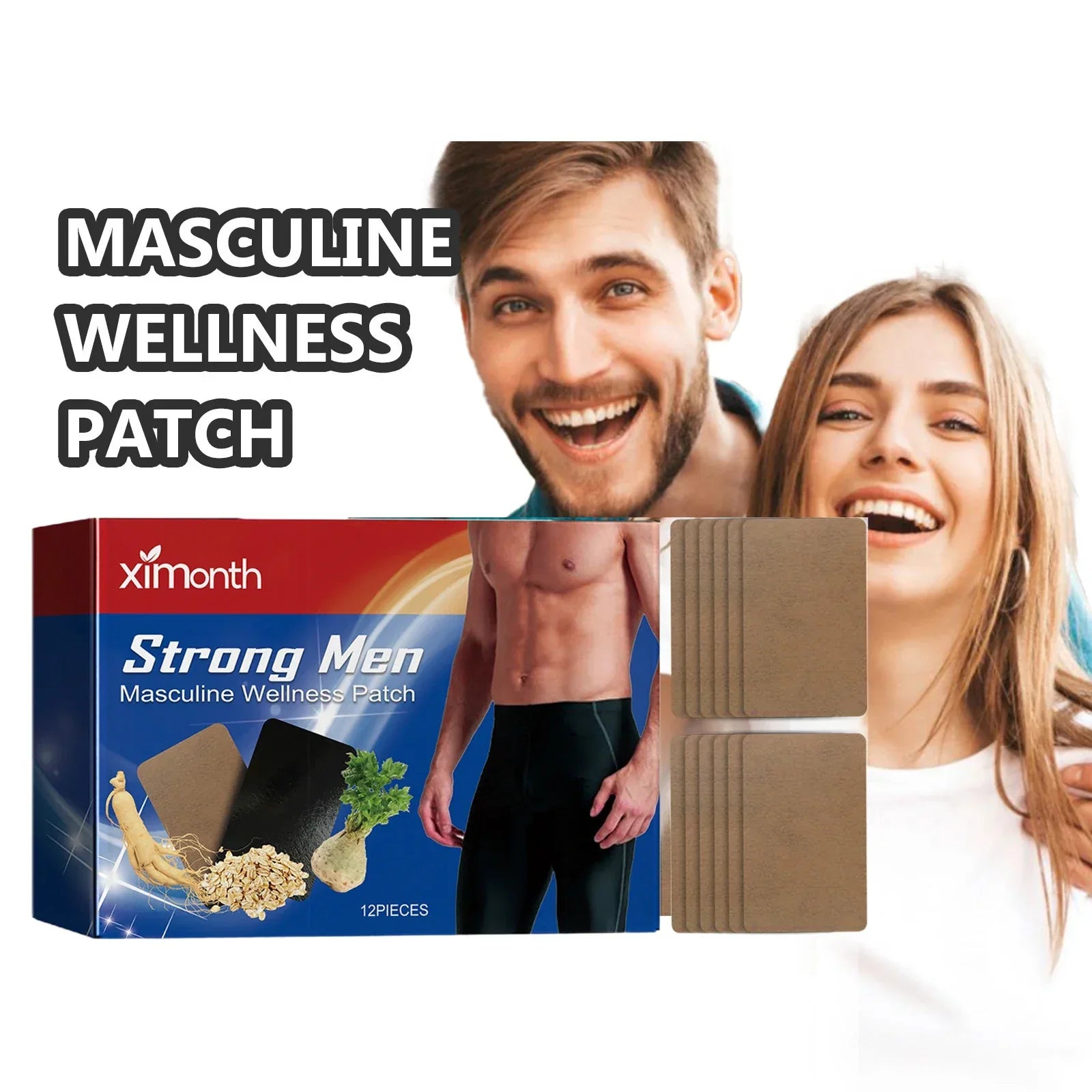 Prostatitis Prostate Treatment Patch Last Erection Improving Sexual Function Prolong Sex Time Man Urological Kidney Care Sticker - Rami Wellness Talk