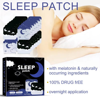 28pcs Sleep Aid Patch Adult Relieve Stress Anxiety Improve Insomnia Sleep Quality Stickers Massage Relax Hypnotic Stickers - Rami Wellness Talk