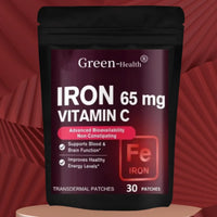 30 Count Transdermal Iron Patches with Vitamin C for Women & Men Blood Energy Muscle & Immune Support Health Maintenance Patches - Rami Wellness Talk