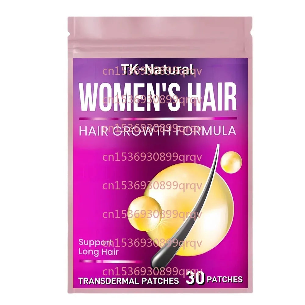 30 Patches Hair Growth Vitamins Transdermal Patches with Saw Palmetto for Women - Dht Blocker,Thicker,Longer Hair Regrowth - Rami Wellness Talk