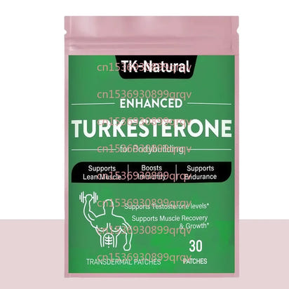 30 Patches Turkesterone Transdermal Patches - Promotes Endurance, Muscle Growth - Rami Wellness Talk