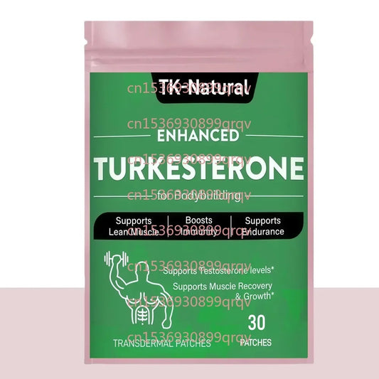 30 Patches Turkesterone Transdermal Patches - Promotes Endurance, Muscle Growth - Rami Wellness Talk