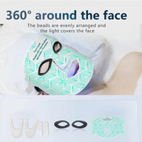7＋1 Colors LED  Face Mask and Neck  with 850NM Near-infrared Rechargeable Red Light Therapy Mask Skin Care Device for Anti-Aging