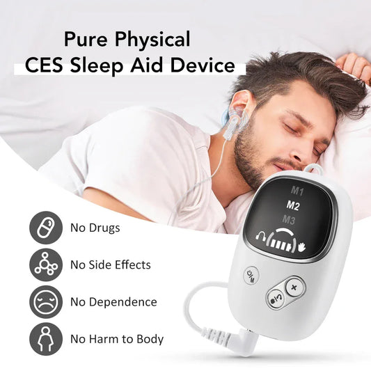 CES vagus nerve stimulation clip ear Sleep Aid Device Relieve Insomnia Promote Fast Sleep Deep Sleep Anxiety Depression Reliever - Rami Wellness Talk