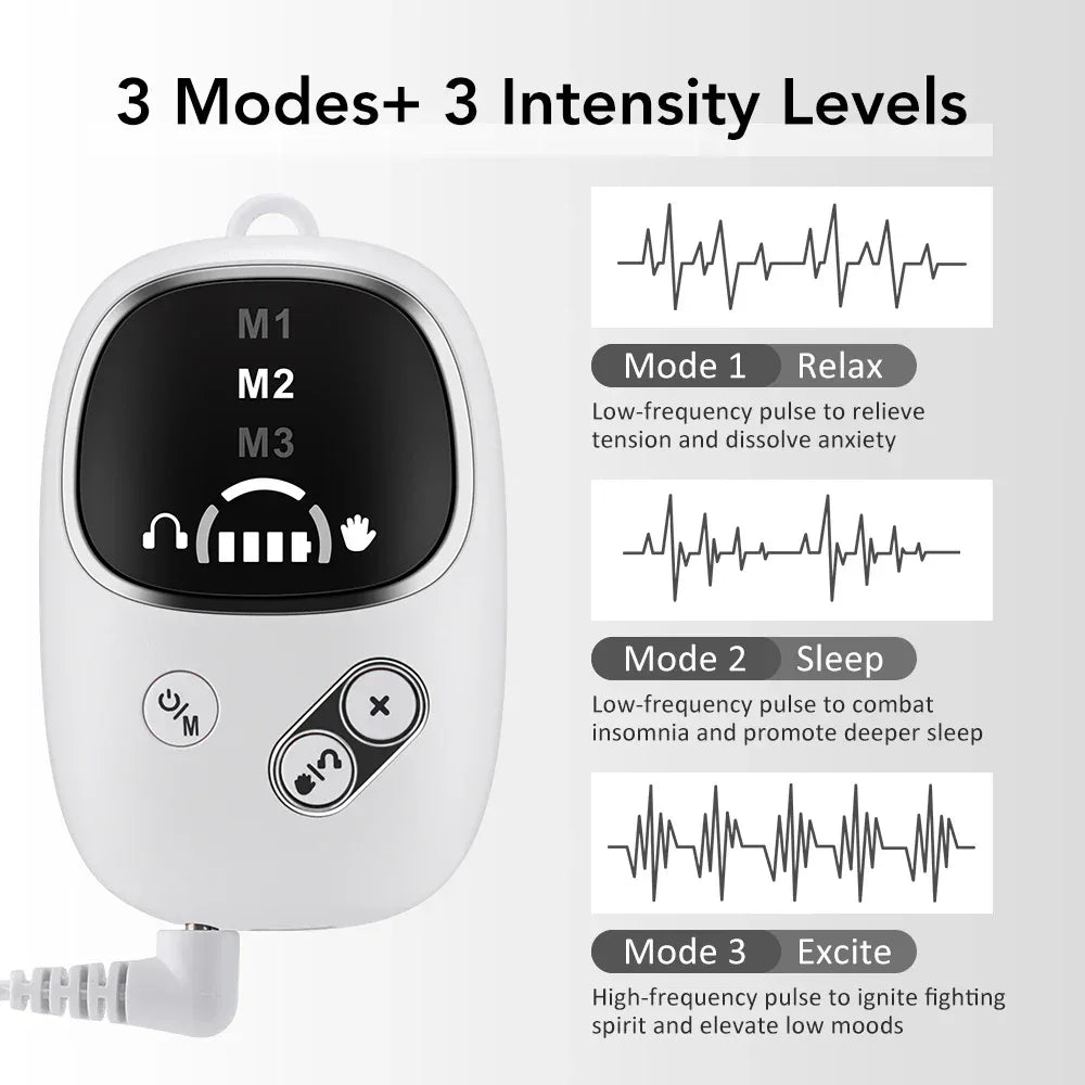 CES vagus nerve stimulation clip ear Sleep Aid Device Relieve Insomnia Promote Fast Sleep Deep Sleep Anxiety Depression Reliever - Rami Wellness Talk