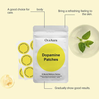 Dopamine Mental Wellness Patches - Mood & Focus Support (30pcs) - Rami Wellness Talk