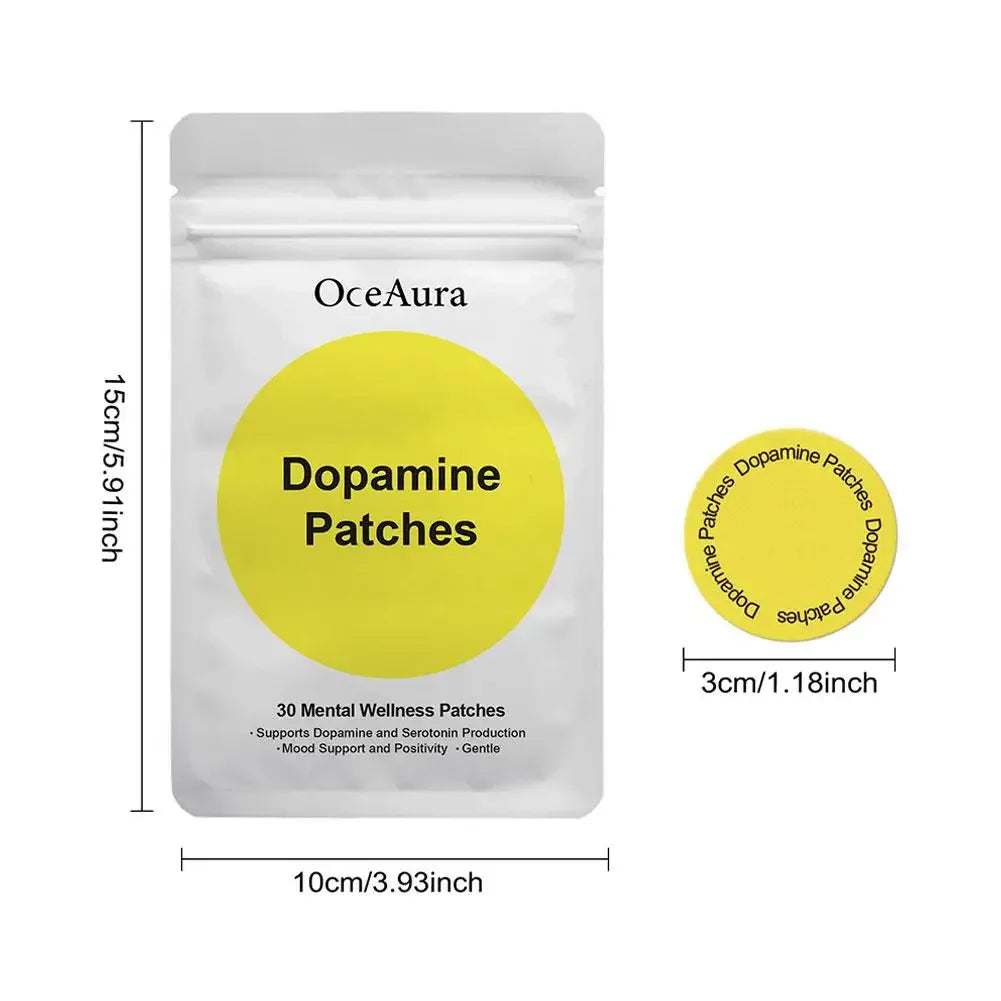 Dopamine Mental Wellness Patches - Mood & Focus Support (30pcs) - Rami Wellness Talk