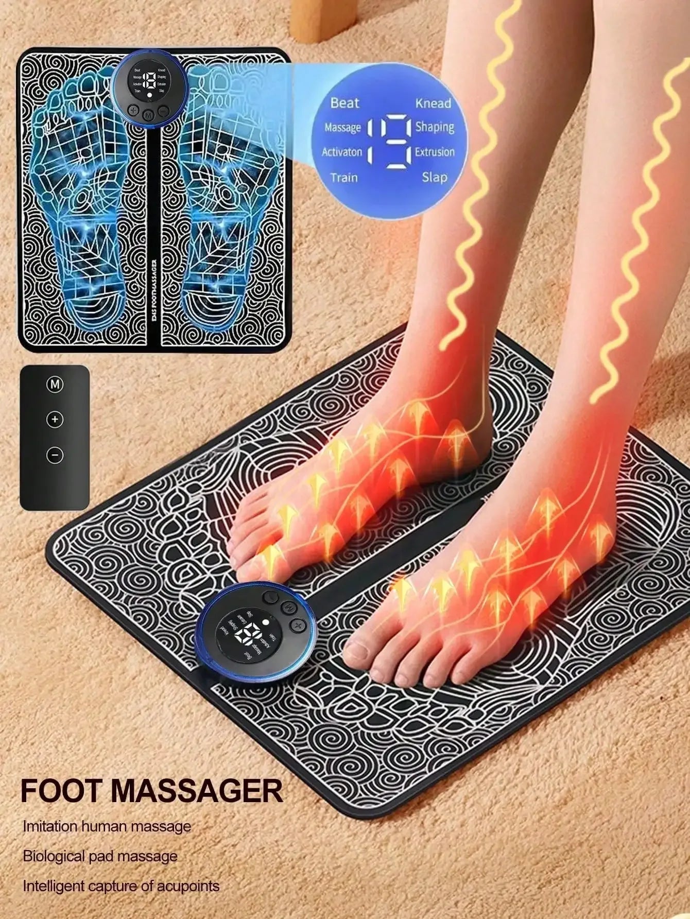 EMS Foot Massager - Electric Pulse Therapy for Pain Relief & Circulation - Rami Wellness Talk