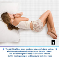 MAXSHARER Earthing fitted sheet Organic cotton with Conductive silver fiber Grounding bed sheet Fitted sheet for Nature Wellness - Rami Wellness Talk