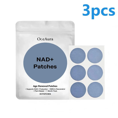 NAD+ Energy Boost Patches - Anti-Aging Cell Regeneration Support (30pcs) - Rami Wellness Talk