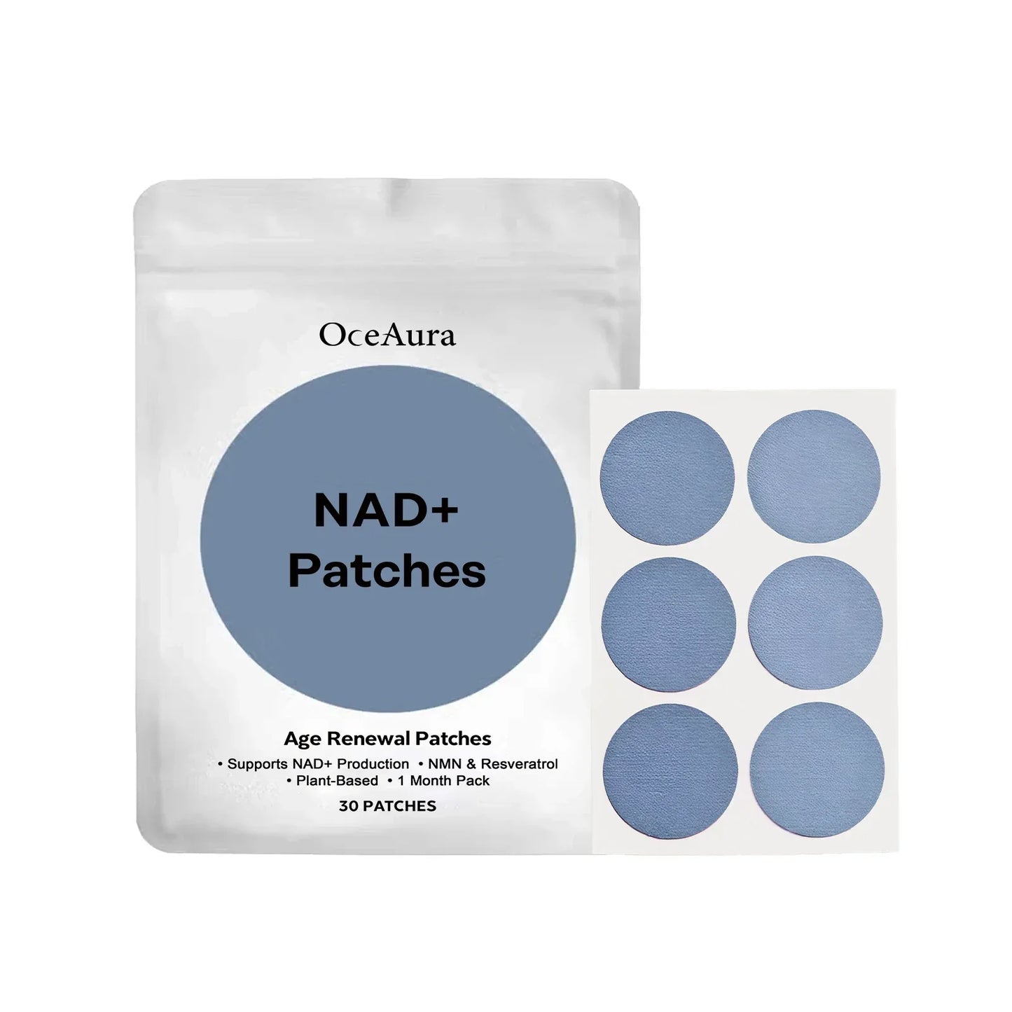 NAD+ Energy Boost Patches - Anti-Aging Cell Regeneration Support (30pcs) - Rami Wellness Talk