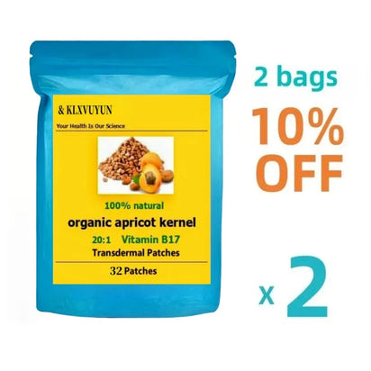 Organic Bitter Apricot Vitamin B17 Transdermal Patches Easy to Use Made in USA - Rami Wellness Talk