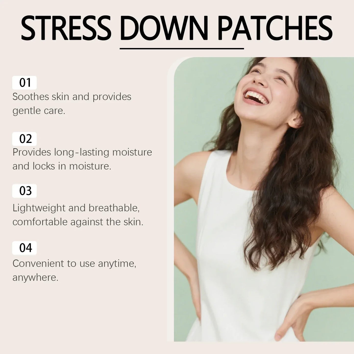 Pink Body Care Stress Relief Patches - Gentle Daily Wellness Support (30pcs) - Rami Wellness Talk