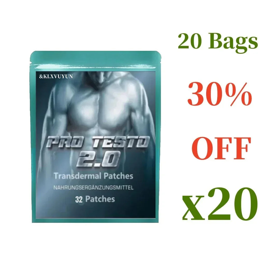 Pro Testo Fast Muscle Building Extremely Strong Effect Testosterone Transdermal Patches, for Health, Energy & Endurance. - Rami Wellness Talk