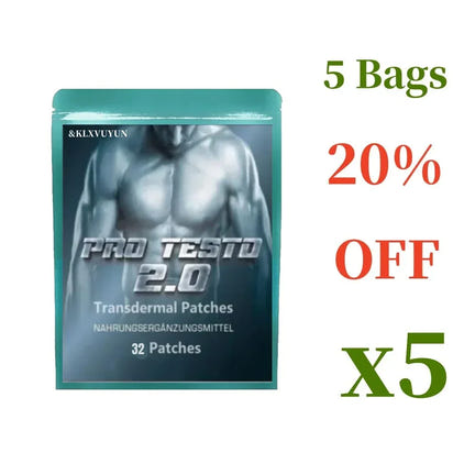 Pro Testo Fast Muscle Building Extremely Strong Effect Testosterone Transdermal Patches, for Health, Energy & Endurance. - Rami Wellness Talk