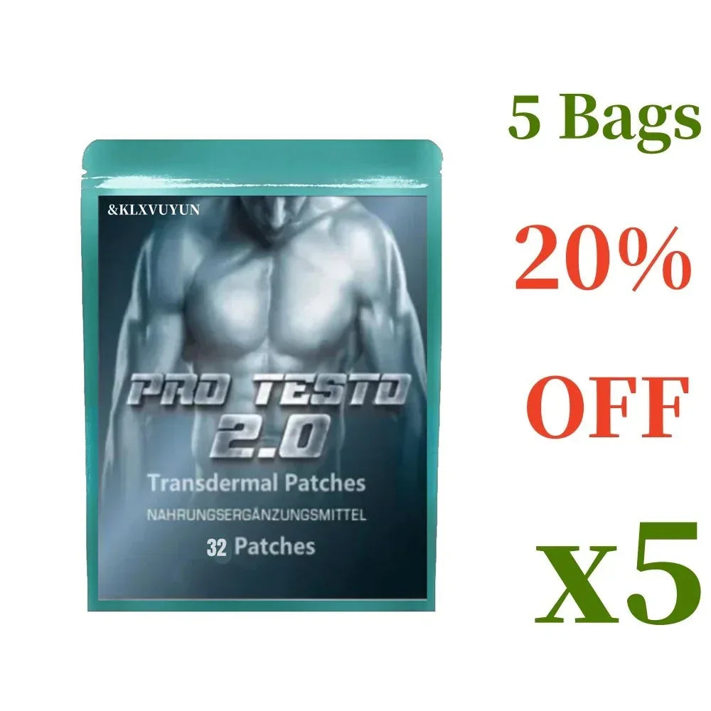 Pro Testo Fast Muscle Building Extremely Strong Effect Testosterone Transdermal Patches, for Health, Energy & Endurance. - Rami Wellness Talk