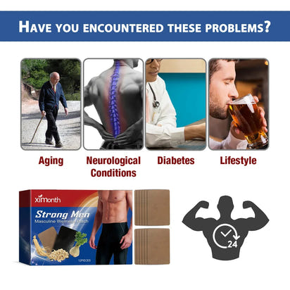 Prostatitis Prostate Treatment Patch Last Erection Improving Sexual Function Prolong Sex Time Man Urological Kidney Care Sticker - Rami Wellness Talk