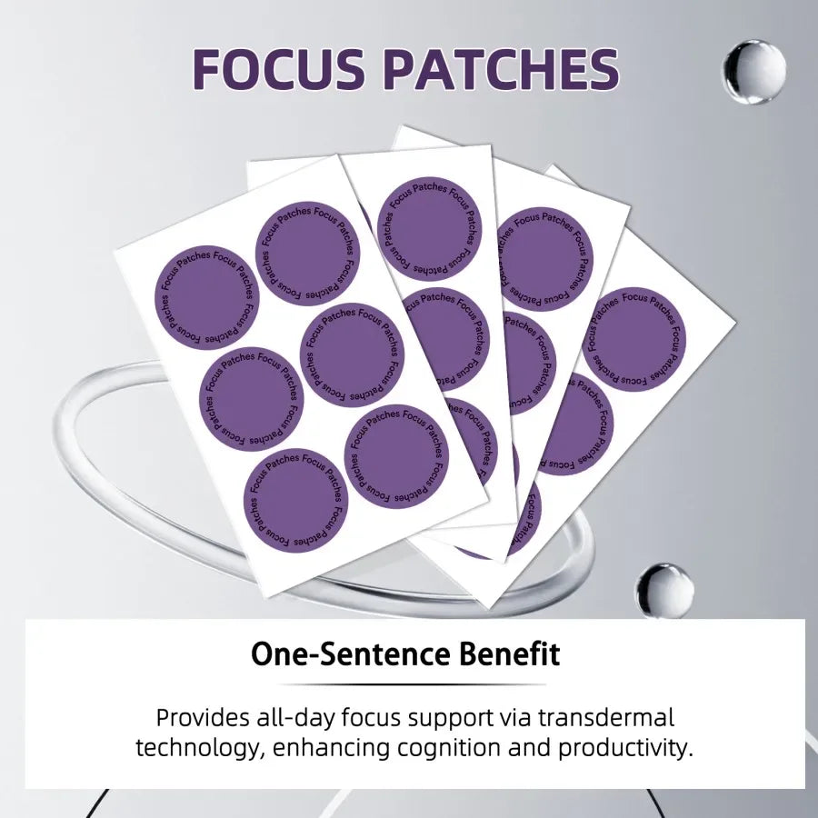 Invisible Focus Patches - Discreet Waterproof Concentration Aid - Rami Wellness Talk