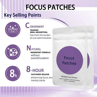 Invisible Focus Patches - Discreet Waterproof Concentration Aid - Rami Wellness Talk