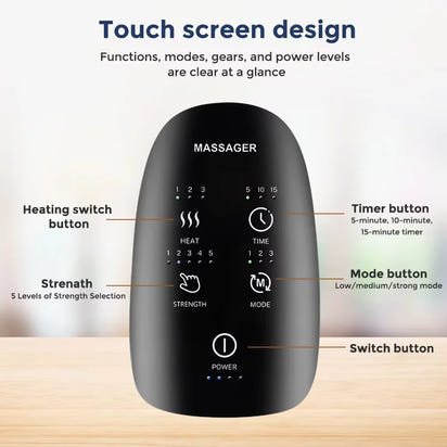 Massager Electric Hand Massager Vibration Hot Compress Multifunctional Massage Wrist Hand Joint Pain Massage Portable Massager