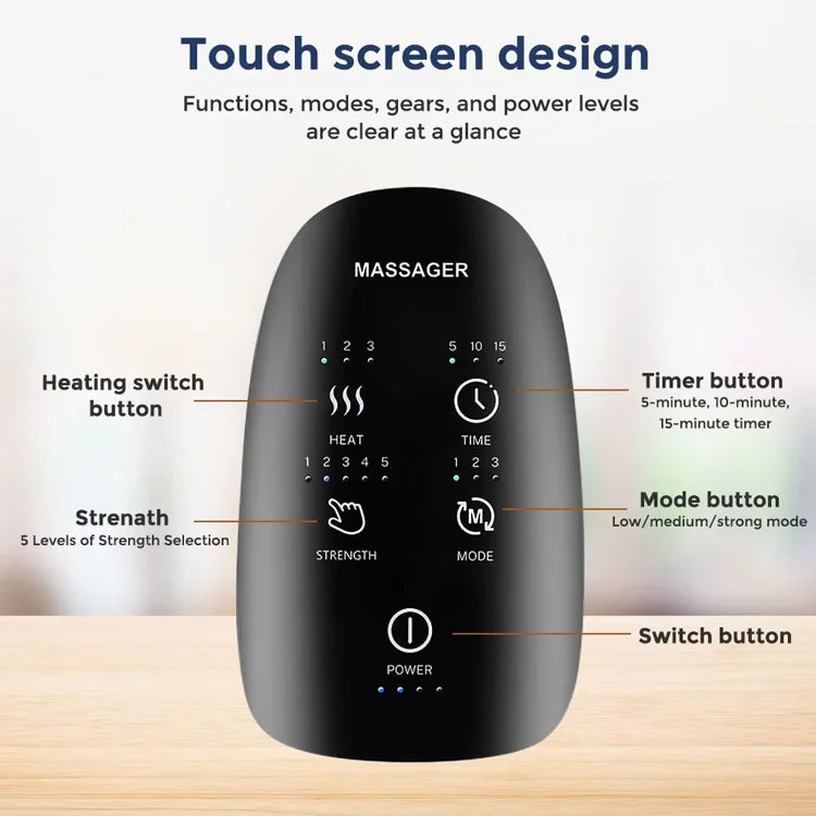 Massager Electric Hand Massager Vibration Hot Compress Multifunctional Massage Wrist Hand Joint Pain Massage Portable Massager