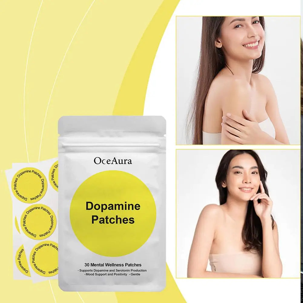 Dopamine Fat Patch 30 Mental Wellness Patches Support Dopamine And Serotonrn Production Improve Mood And Concentration Gentle