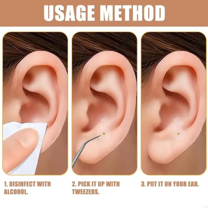 100Pcs Ear Care Seed Auricular Ear Sticker Massager Clear Ear Point Sticker 24BD