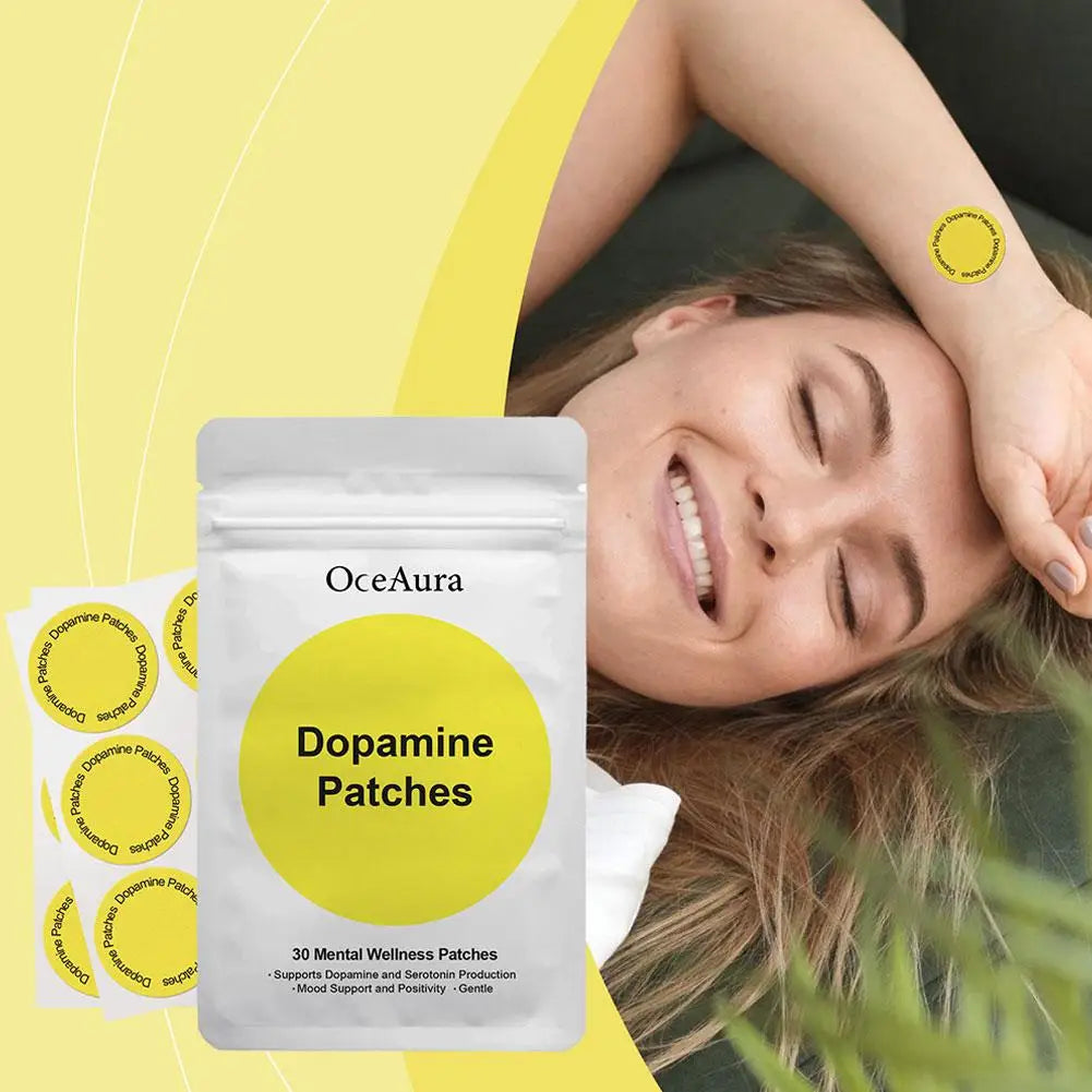 Dopamine Fat Patch 30 Mental Wellness Patches Support Dopamine And Serotonrn Production Improve Mood And Concentration Gentle