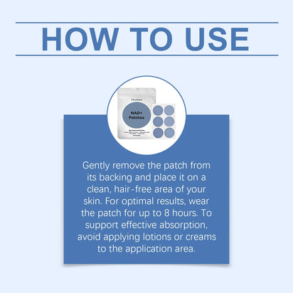 OceAura NAD+ Energy Boost Patches Enhance Focus & Cell Regeneration Immune Support Supplement for Vitality Rejuvenation Patches