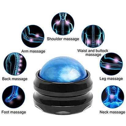 Manual Massage Roller Ball Massager Body Pain Relief  Therapy Foot Back Waist Hip Relaxer Stress Release Muscle Relaxation