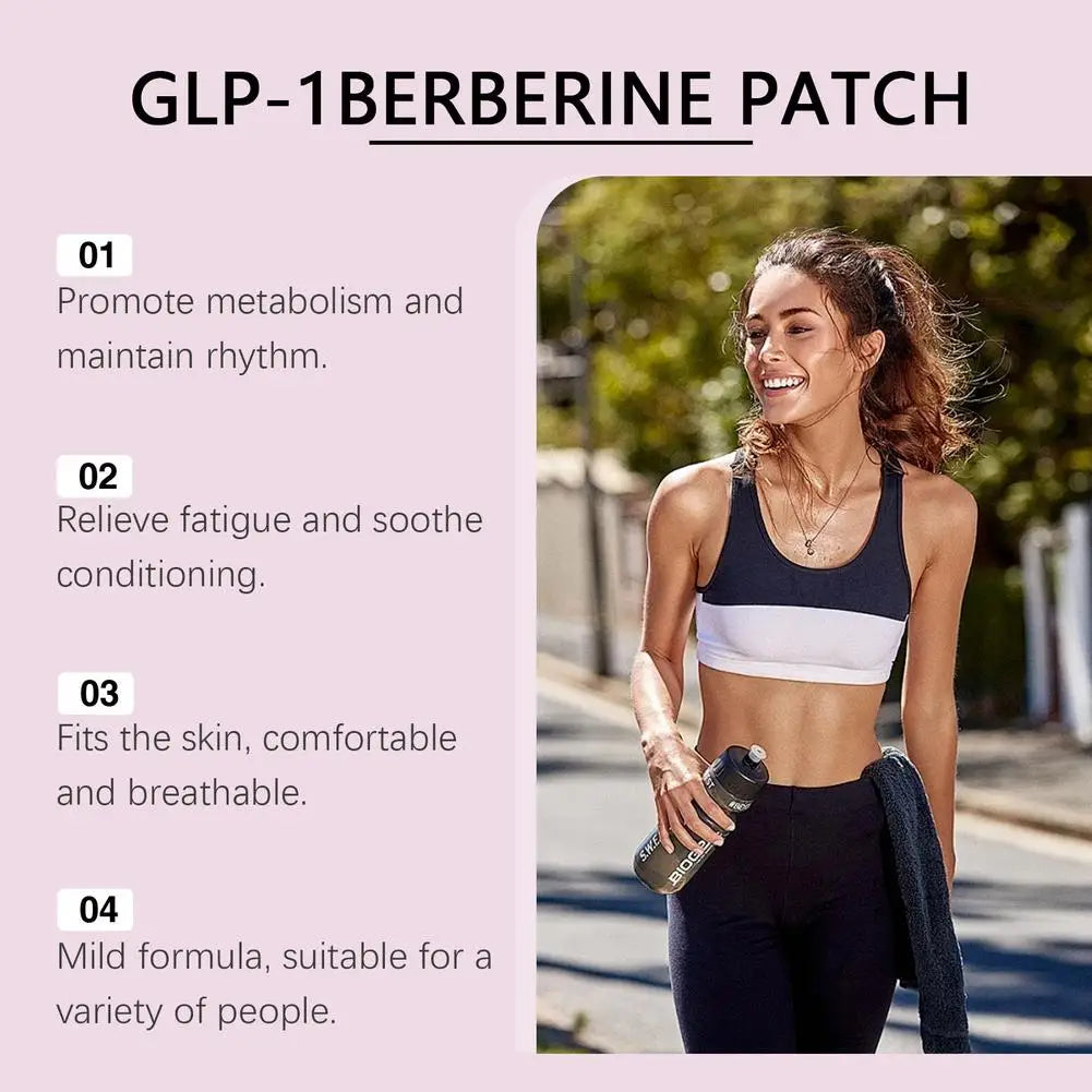 GLP-1 Patches Body Care Patch Support For Women & Men,Natural Ingredients Mild Self Adhesive Patch For Energy(30 Counts/Bag)
