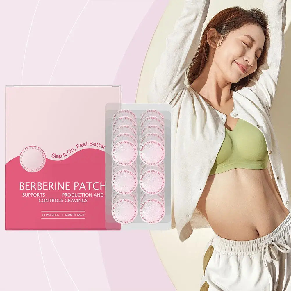 GLP-1 Patches Body Care Patch Support For Women & Men,Natural Ingredients Mild Self Adhesive Patch For Energy(30 Counts/Bag)