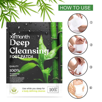 Natural Detox Foot Patches 10-50PCS/Bag Stress Relief Feet Deep Sleep Herbal Detox Sticker Relieve Stress For Foot Care Tools