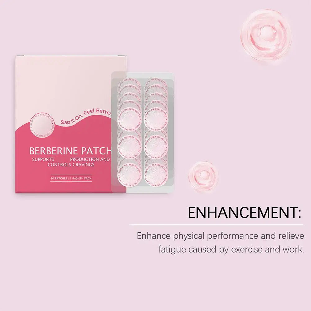 GLP-1 Patches Body Care Patch Support For Women & Men,Natural Ingredients Mild Self Adhesive Patch For Energy(30 Counts/Bag)