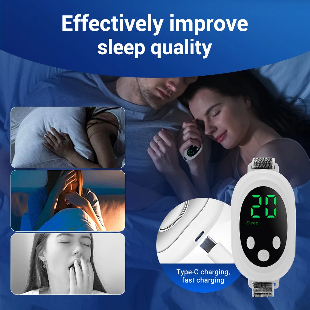 Intelligent Sleep Device Anxiety Relief Neurological Sleep Insomnia Soothing Two Modes 20 Levels of Intensity for Better Rest