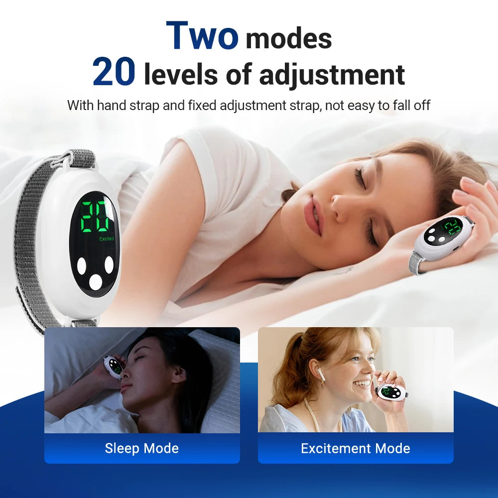 Intelligent Sleep Device Anxiety Relief Neurological Sleep Insomnia Soothing Two Modes 20 Levels of Intensity for Better Rest
