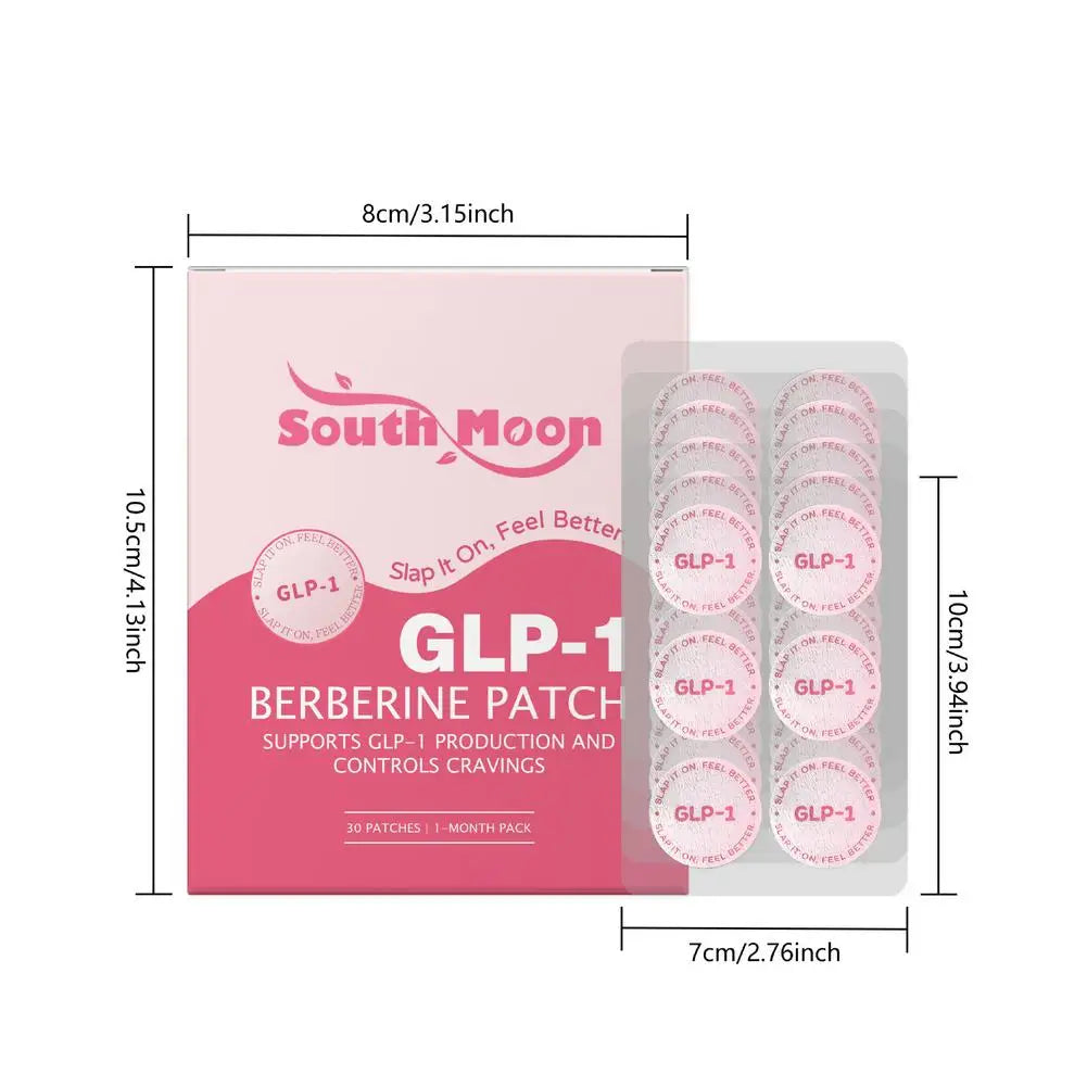 GLP-1 Patches Body Care Patch Support For Women & Men,Natural Ingredients Mild Self Adhesive Patch For Energy(30 Counts/Bag)