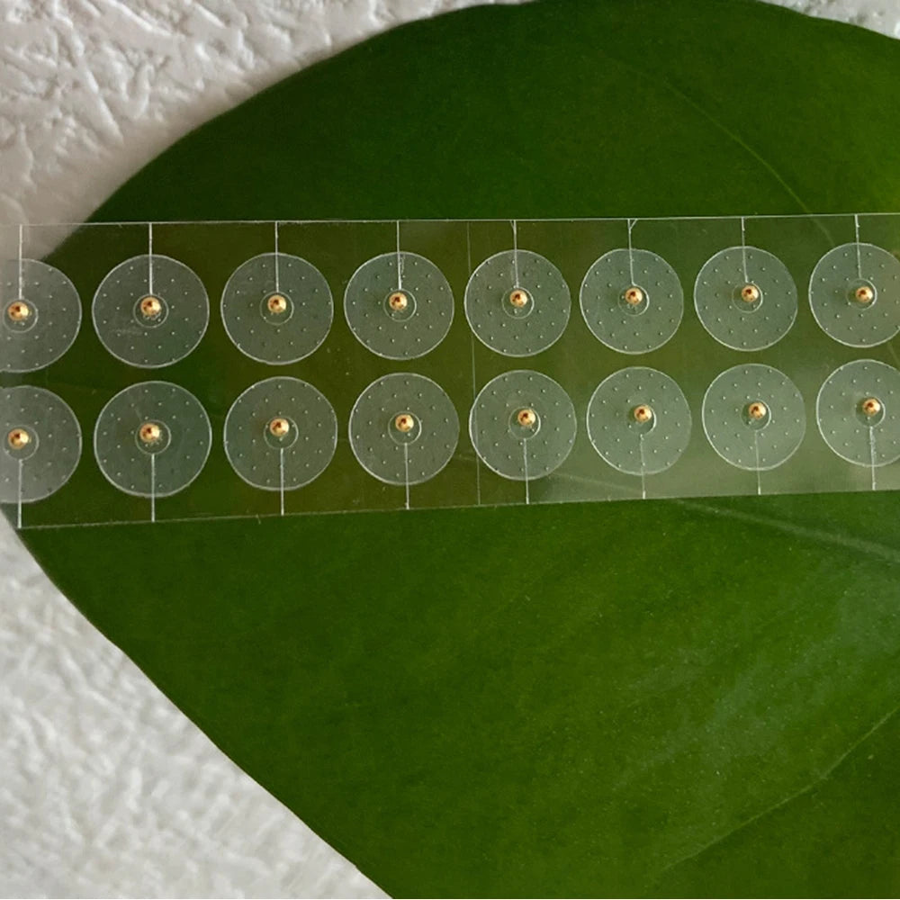 Ear seed Multi-Condition Ear Seeds Acupuncture Auricular Sticker Kit 100pcs Ear Seeds with Acupressure Ear Chart Tweezer set