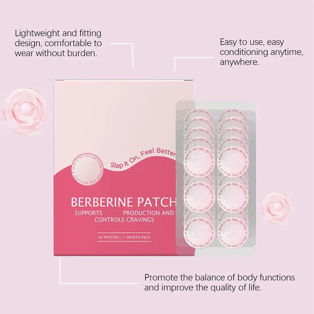 GLP-1 Patches Body Care Patch Support For Women & Men,Natural Ingredients Mild Self Adhesive Patch For Energy(30 Counts/Bag)