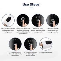 Massager Electric Hand Massager Vibration Hot Compress Multifunctional Massage Wrist Hand Joint Pain Massage Portable Massager