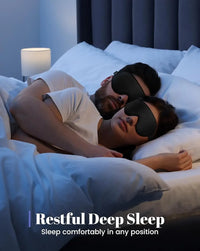 Sleep Mask ,Blackout Eye Masks for Sleep - 3D Breathable Soft Comfortable Eye Mask for Sleeping- Adjustable Night Masks - Rami Wellness Talk