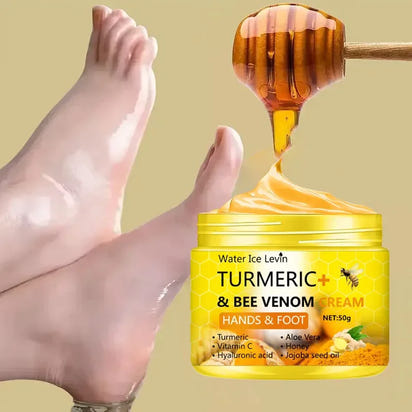 Turmeric & Bee Venom Foot Repair Cream - Heal & Hydrate Quickly - Rami Wellness Talk