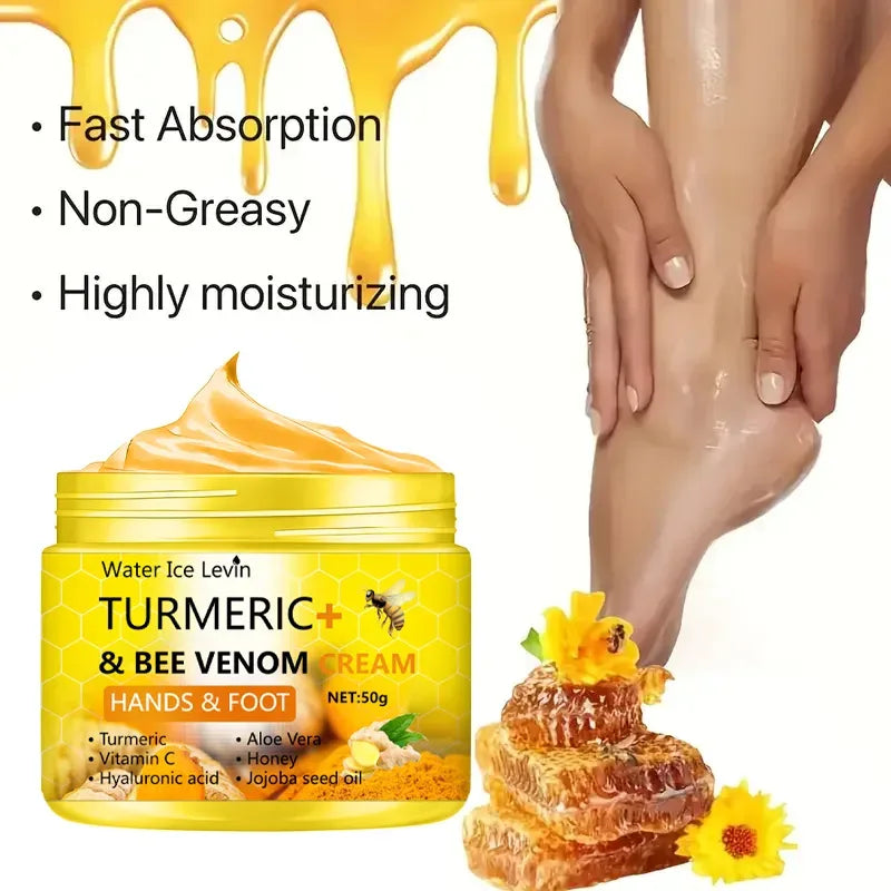 Turmeric & Bee Venom Foot Repair Cream - Heal & Hydrate Quickly - Rami Wellness Talk