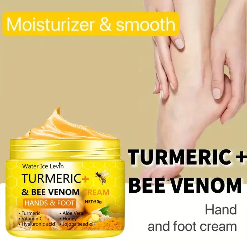 Turmeric & Bee Venom Foot Repair Cream - Heal & Hydrate Quickly - Rami Wellness Talk